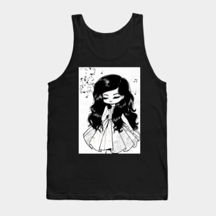 Little Girl Singing Tank Top